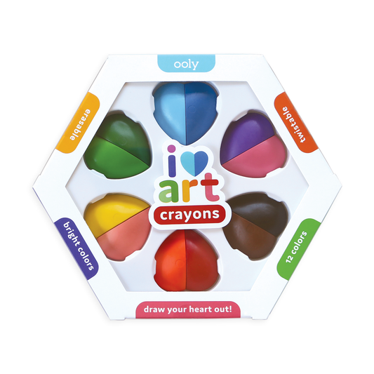 I Heart Art Erasable Crayons