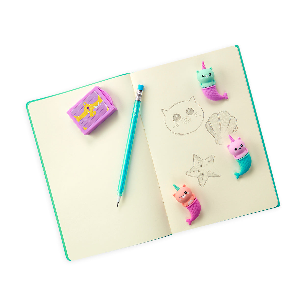 Mew-maid Treasure Scented Erasers