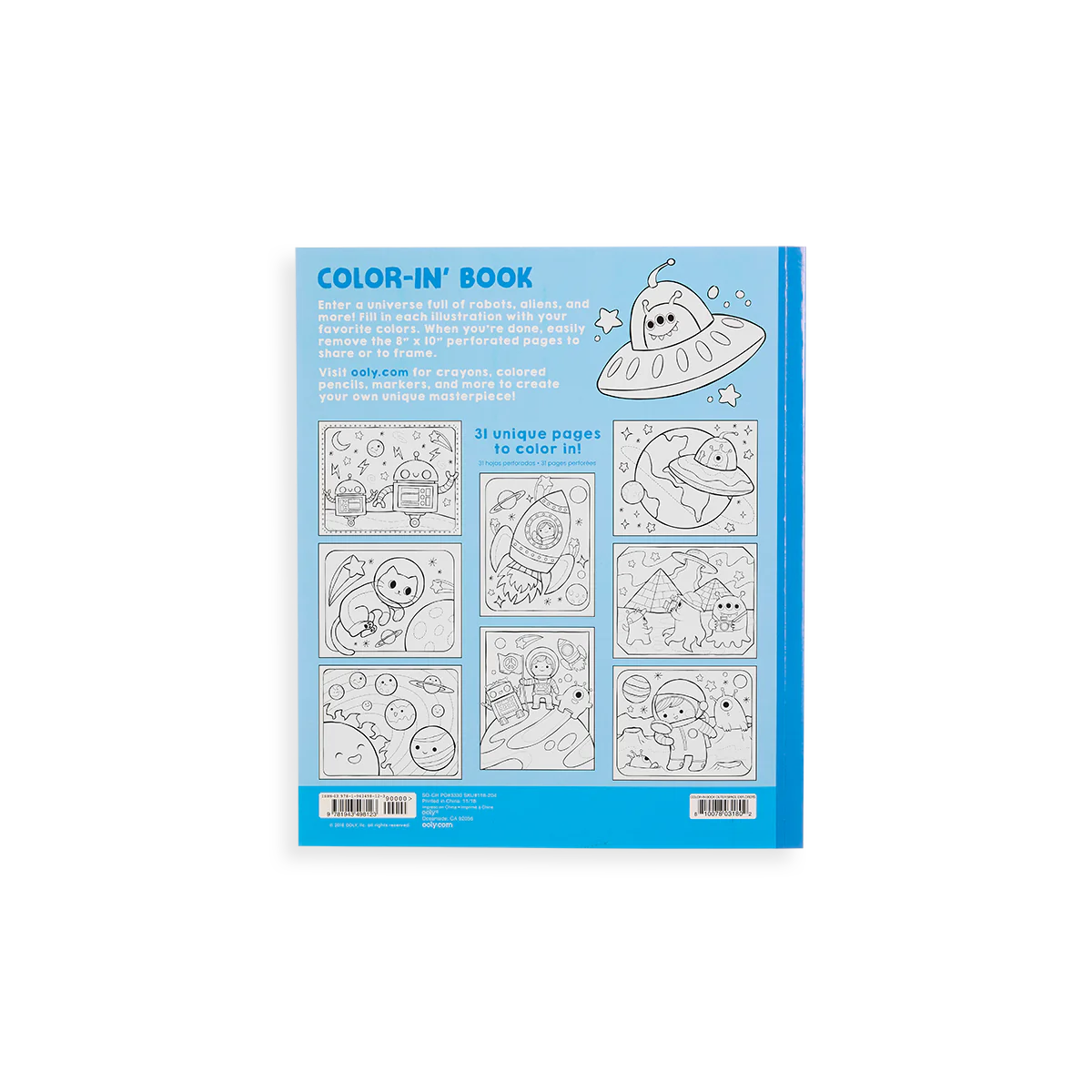 Outer Space Explorers Coloring Book